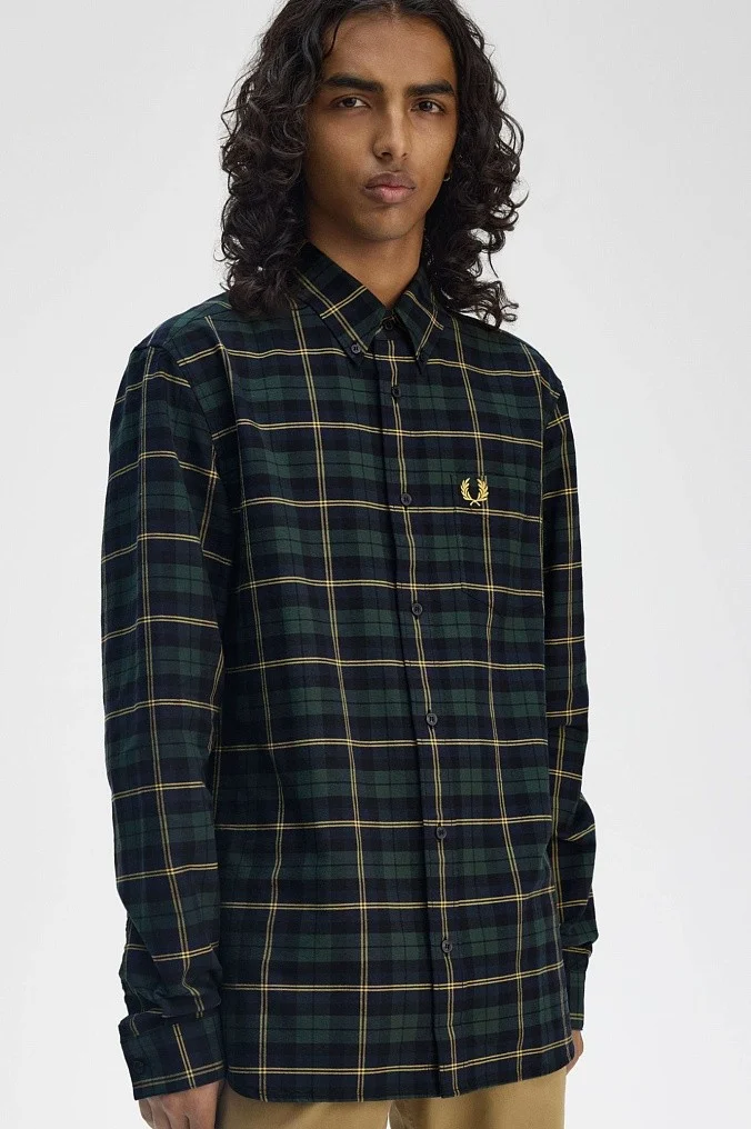 Рубашка Fred Perry Oxford Tartan Shirt