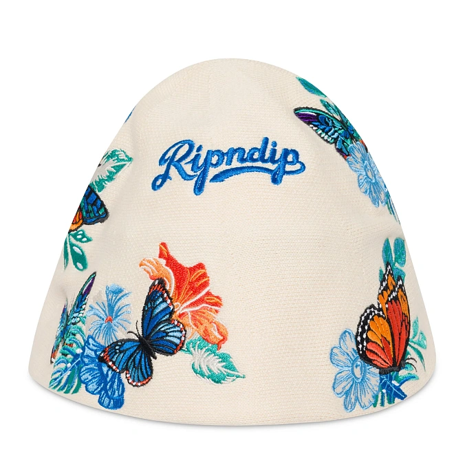 Панама RIPNDIP Los Ripndip Crochet Bucket Hat Off White